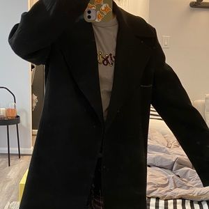 Mango black coat